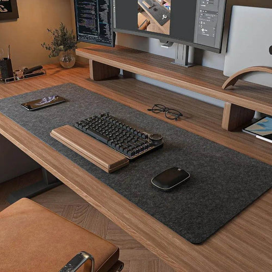 Wool Felt Mouse Pad - Large Size Writing Mat & Non-slip Keyboard Mice Mat - Capchroma Key Cap